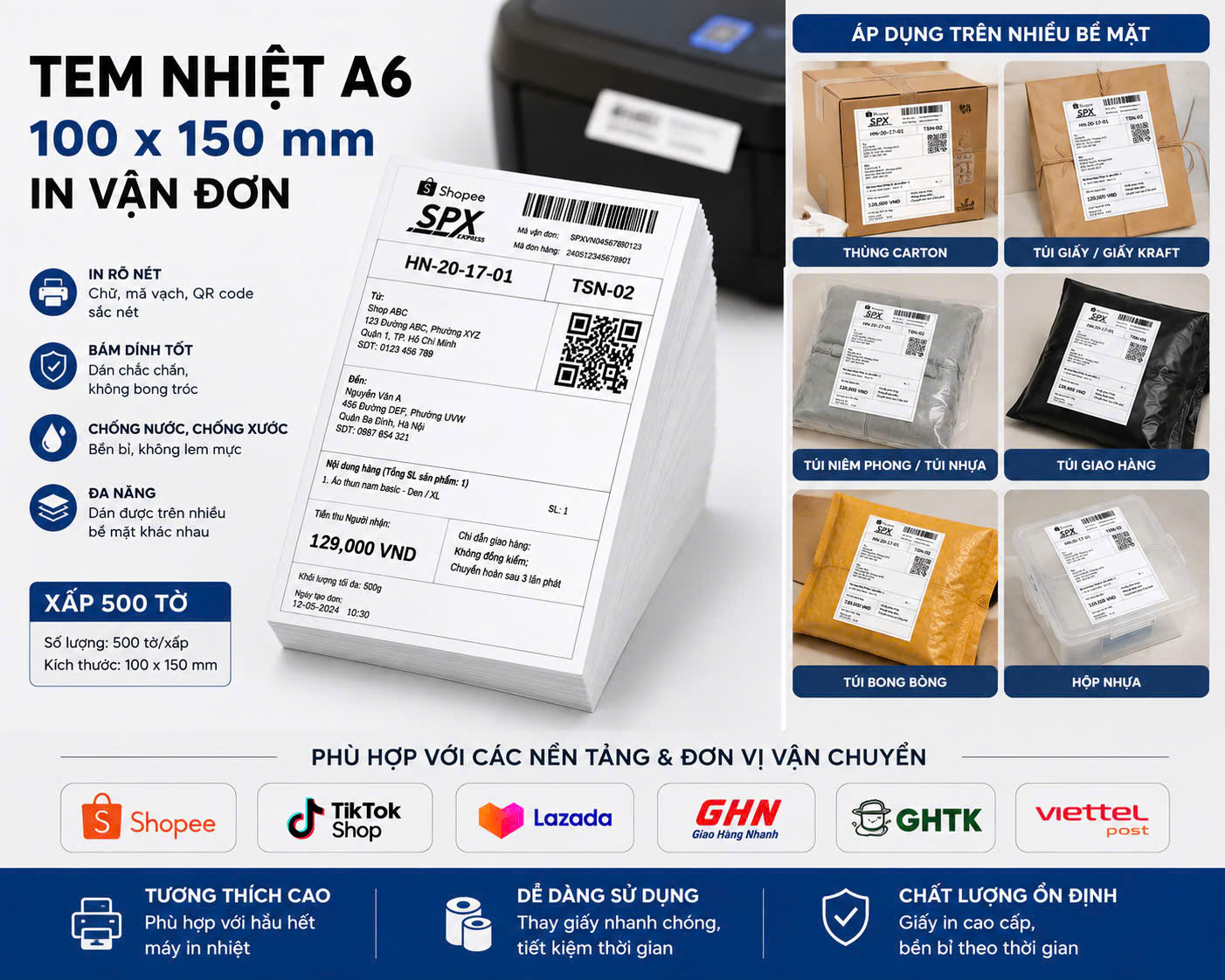 Decal nhiệt A6